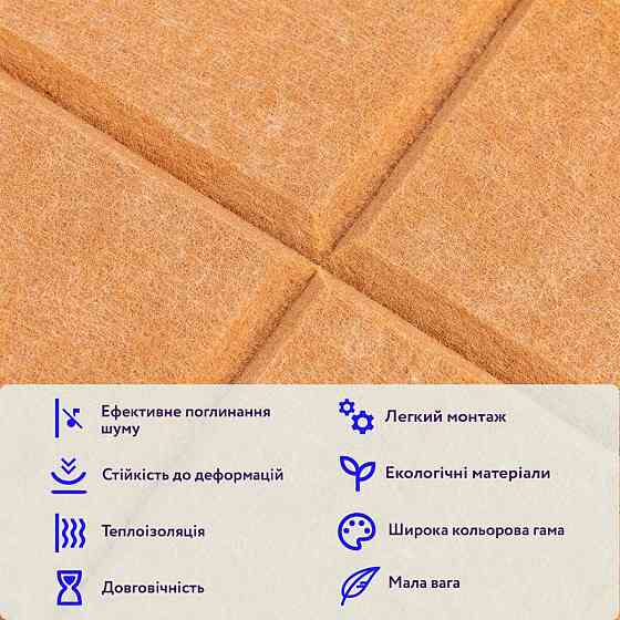 Панель для звукоізоляції Мандарин Київ