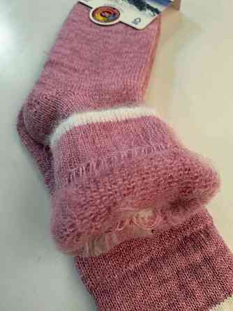 Жіночі теплі високі шкарпетки на пуху. Розмір 36-40. ТМ Бабусині шкарпетки Київ