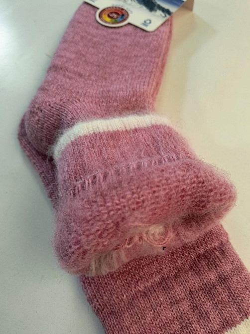 Женские теплые высокие носки на пуху. Размер 36-40. ТМ Бабусині шкарпетки Киев - изображение 6