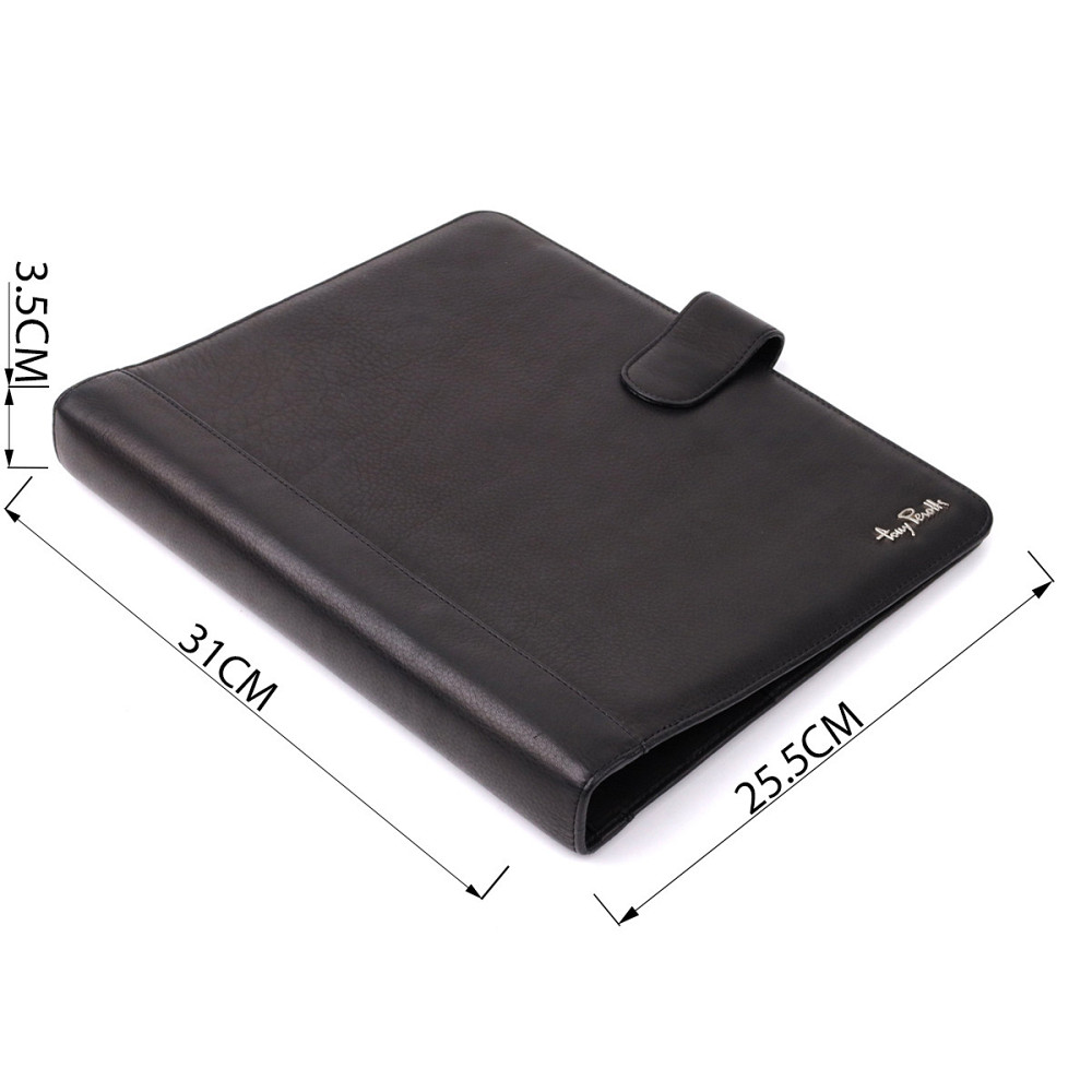 Діловий органайзер із зернистої натуральної шкіри Чорний (Tony Perotti) Київ - фото 7