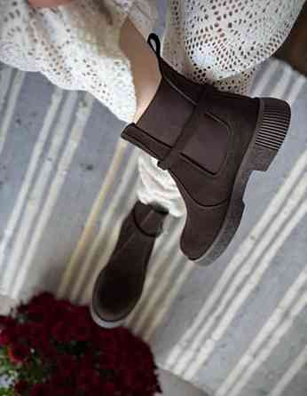 M.KRAFT Черевики жіночі M.KRAFT 2034/1 шоколадні (зима, замша натуральна) (6110) Коломия