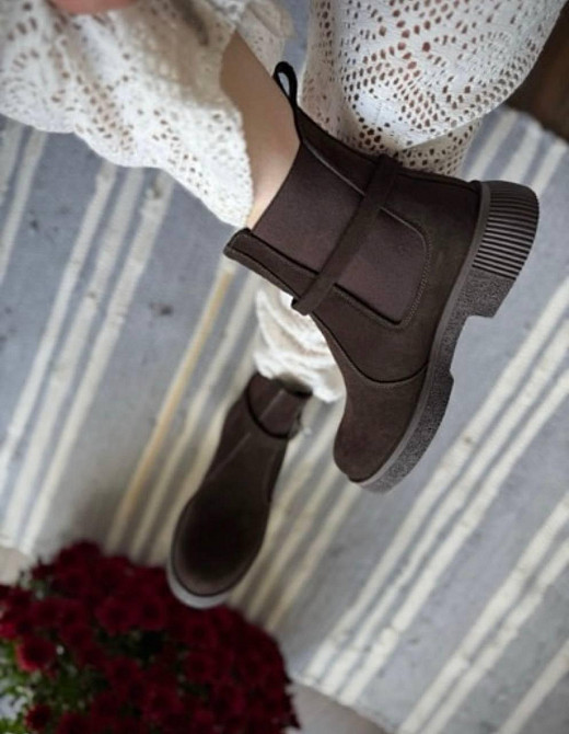 M.KRAFT Черевики жіночі M.KRAFT 2034/1 шоколадні (зима, замша натуральна) (6110) Коломия - фото 2