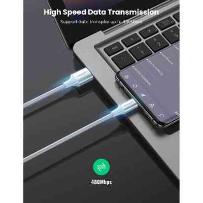 Дата кабель USB 2.0 AM to USB-C 0.5m 3A US288 white Ugreen (60130) Винница