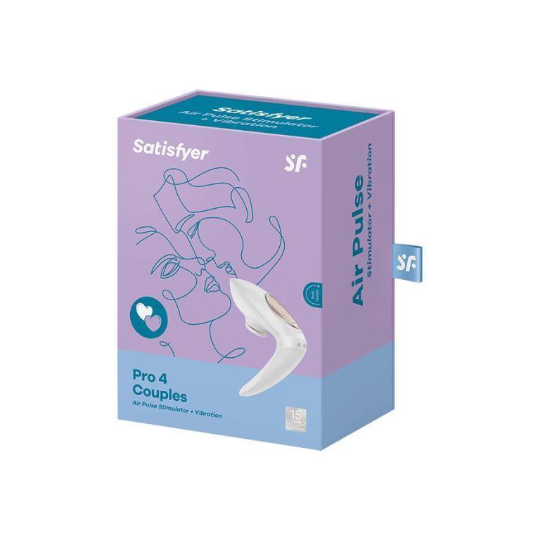 Вакуумний кліторальний вібратор - Satisfyer Pro 4 Couples Sex Aura Київ - фото 2