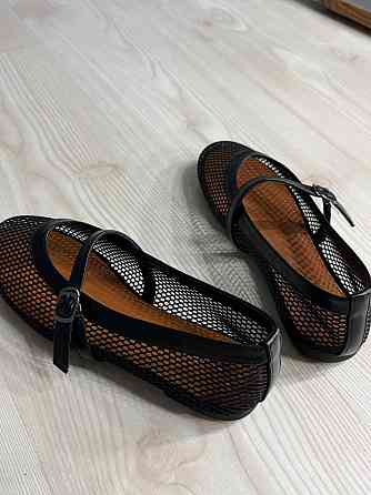 Балетки жіночі Meideli 300-10 Mary Jane сітка з ремінцем чорні, 38, 24 см Київ