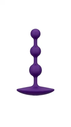 Анальне намисто Romp Amp Dark Purple, силікон, макс. діаметр 2,6 см Львів
