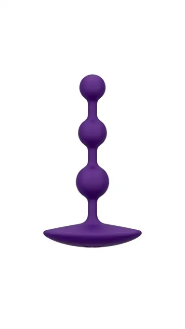 Анальне намисто Romp Amp Dark Purple, силікон, макс. діаметр 2,6 см Львів - фото 1