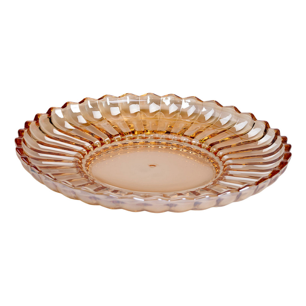 Yiwu Блюдо сервірувальне Ø 28 скляне прозоре для подачі закусок, десертів, фруктів HP-YH-52 Коломыя - изображение 2