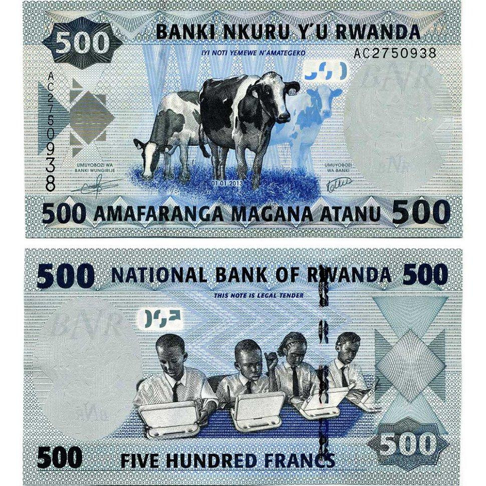 Руанда / Rwanda 500 Francs 2013 Pick 38 UNC Полтава - фото 1