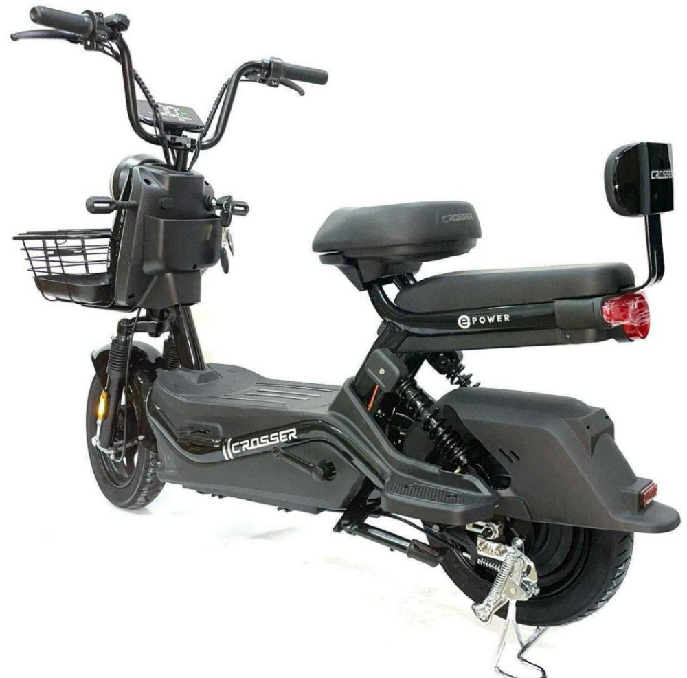 ТОП ПРОДАЖ 2026! Электровелосипед Crosser CR1 (800W 60V 21Ah) - Черный. Харьков - изображение 2