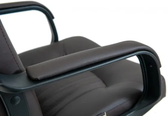 Офісне Крісло Керівника Richman Fiji Zeus Deluxe Brown Пластік Річ М1 Tilt Коричневий Київ