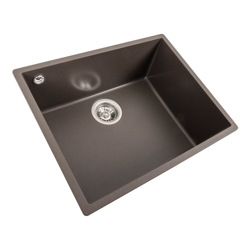 VALESO Гранітна мийка для кухні VALESO OASIS 5444 матова Темна скеля Київ - фото 1