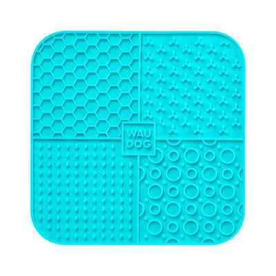 Универсальная посуда для животных WAUDOG Silicone Коврик для слизи 19х19х1 см голубой (23522) Винница