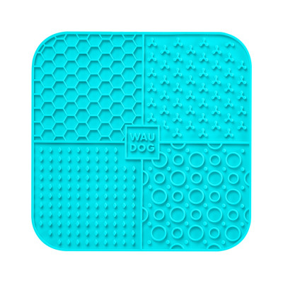 Универсальная посуда для животных WAUDOG Silicone Коврик для слизи 19х19х1 см голубой (23522) Винница - изображение 3