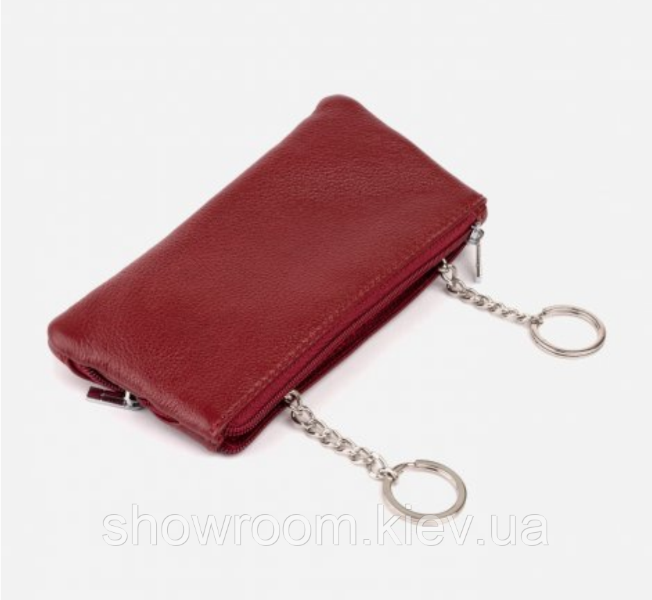 Женская кожаная бордовая ключница (405) Киев - изображение 2