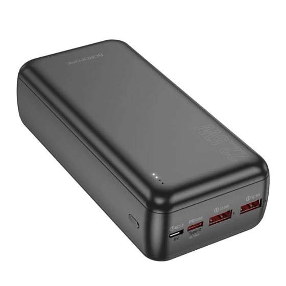 Універсальна мобільна батарея Borofone BJ38B 30000mAh Power 22.5W+PD20W (Чорний) Вінниця