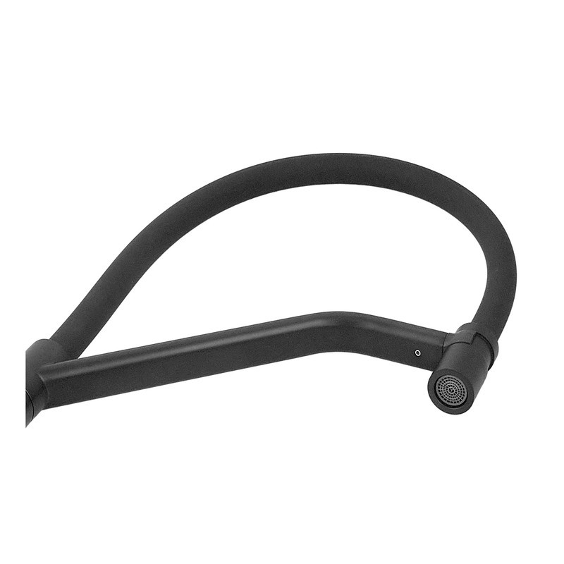 Кухонный смеситель MIXXUS PREMIUM GRAVITY 017 NUT BLACK с черным силиконовым изливом REFL.BLACK (MI8408) Харьков - изображение 12
