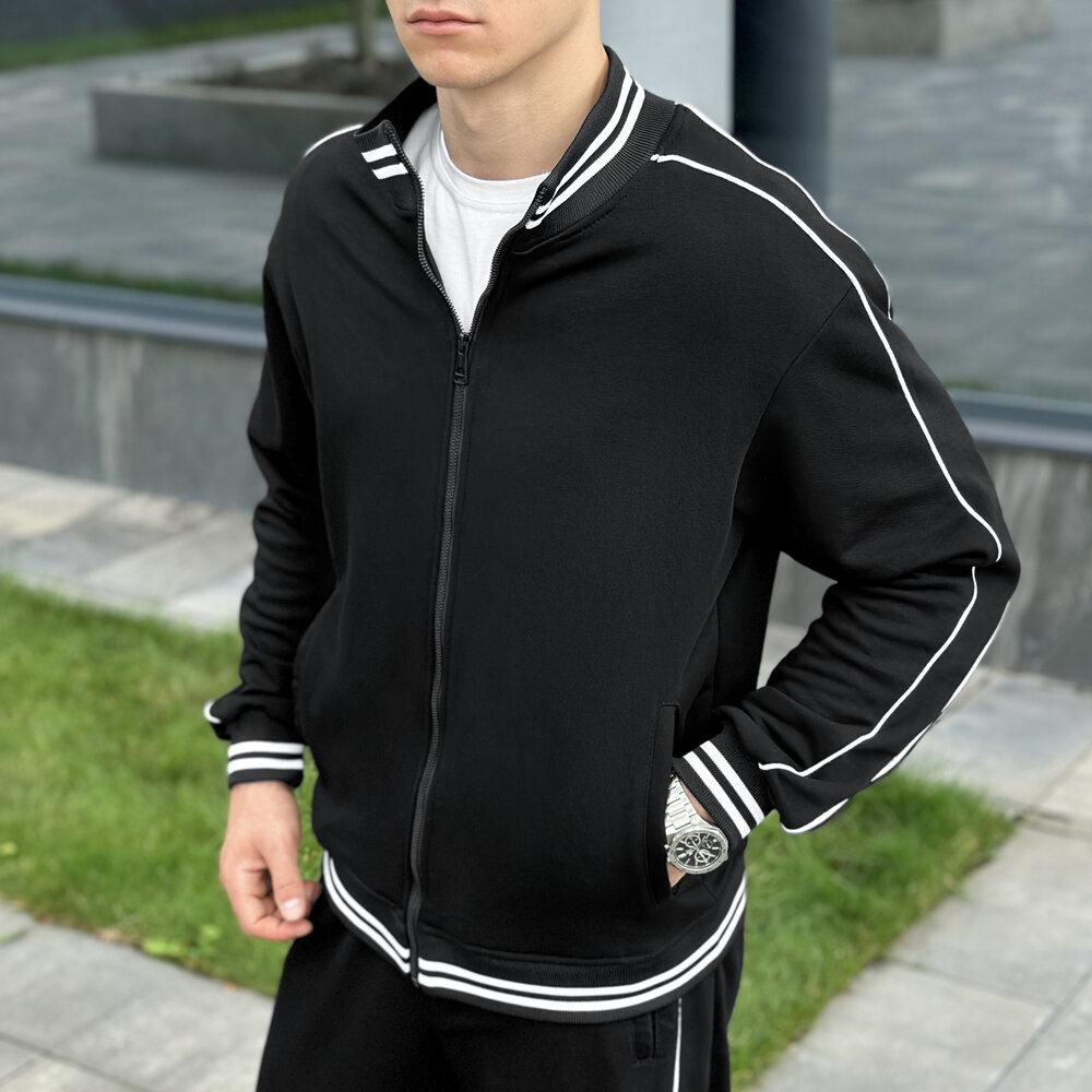 Спортивний костюм чоловічий. Чорний спортивний чоловічий костюм. Комплект штани та кофта Pobedov Ultra Київ - фото 6