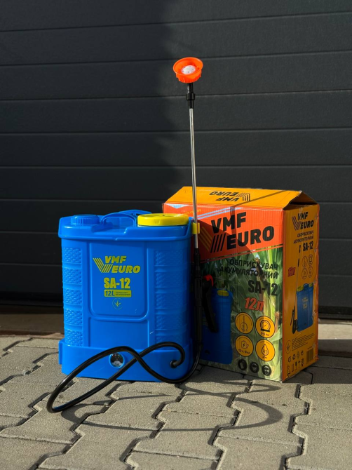 Ранцевый аккумуляторный опрыскиватель VMF EURO SA-12 (12 литров) 12В/8Ач Киев - изображение 2