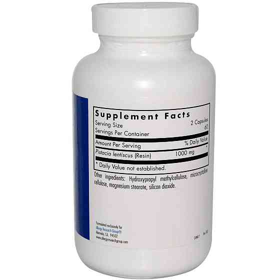 Смола мастикового дерева Allergy Research Group Gum Mastic 120 капс Київ