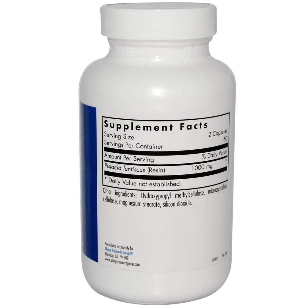 Смола мастикового дерева Allergy Research Group Gum Mastic 120 капс Київ - фото 2
