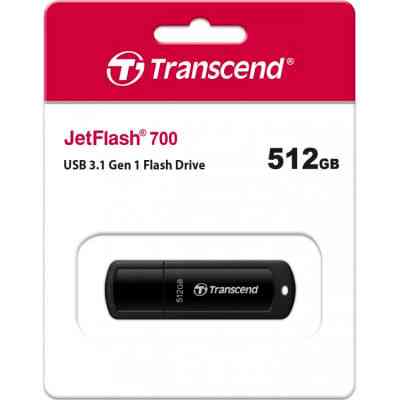 USB флеш накопичувач Transcend 512GB JetFlash 700 USB 3.1 (TS512GJF700) Вінниця