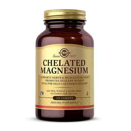 Хелатный магний Solgar Chelated Magnesium 100 табл Киев