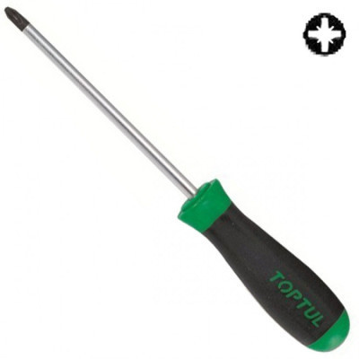 Отвертка Toptul крестовая (позидрайв) PZ2x100 (FCAB0210) Винница - изображение 1