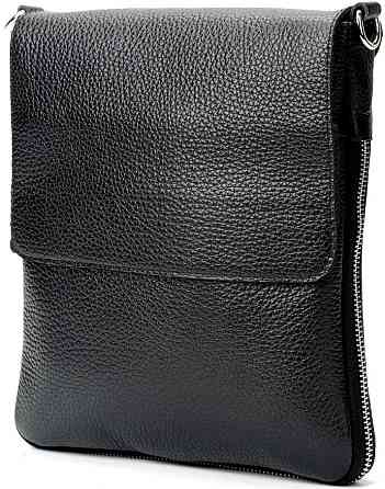 Сумка SHVIGEL 11016 з натуральної шкіри Чорна Київ