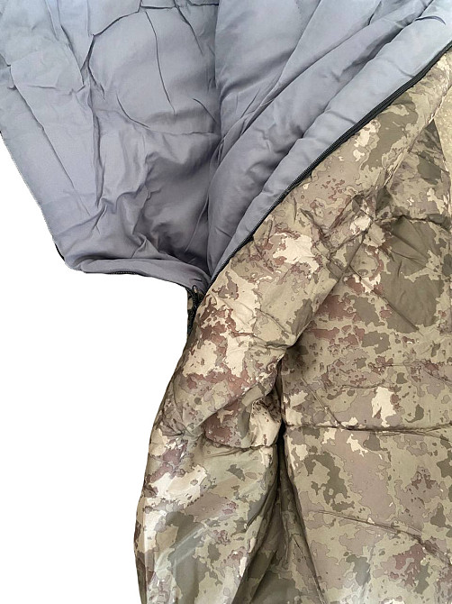 Спальний мішок тактичний для військових та армії ЗСУ, Спальник-кокон армійський Камуфляж Кам'янець-Подільський - фото 6