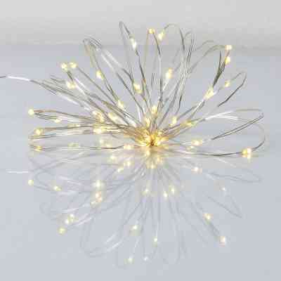 Гирлянда YES! Fun Нить на медной проволоке 40 LED Тепло-белая 4 м Статичная На батарейках (975027) Винница