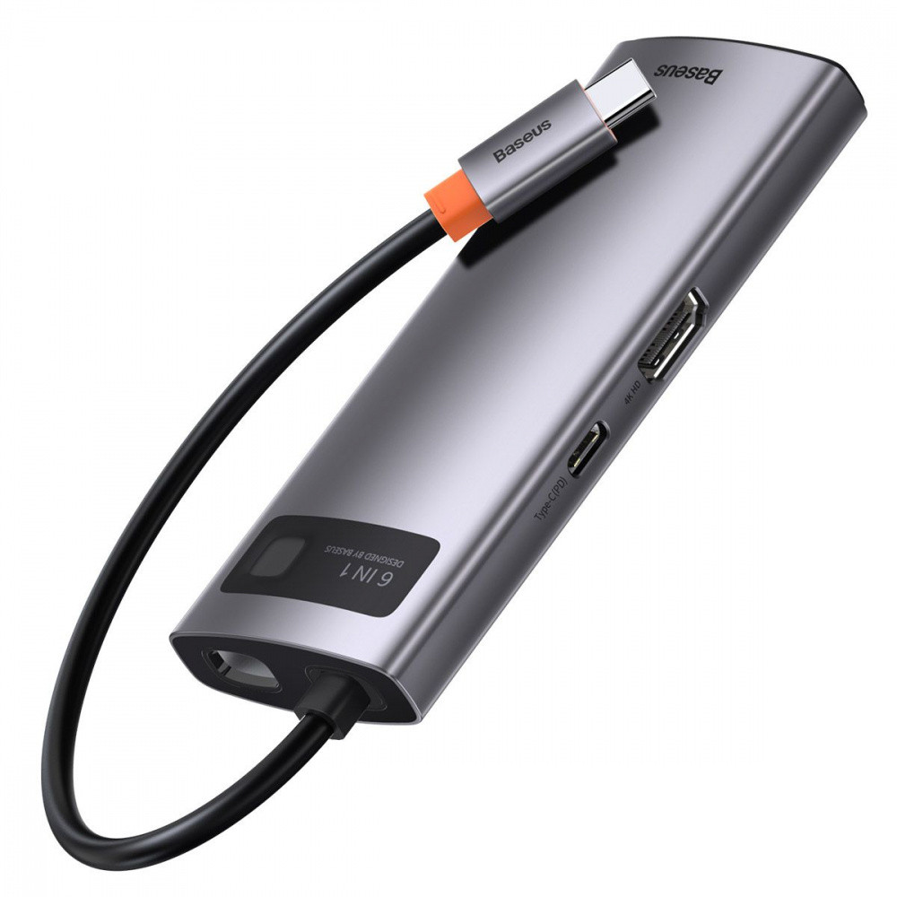 USB-Хаб Baseus Metal Gleam Series 6-in-1 Type-C серый Львов - изображение 11