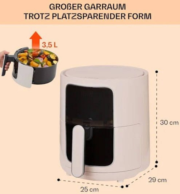 Фритюрница аерогриль Klarstein Crisp - Pro Air .10040702 Киев - изображение 2