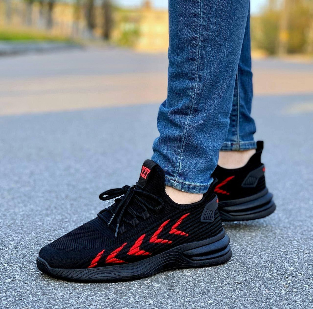 Кросівки Чоловічі Чорні Тканинні Boost Пінка (розміри: 43) - 202-1 Дніпро - фото 8