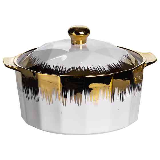 Суповий сервіз на 6 персон супниця 2 (л) на підставці з бульйонницями 300 (мл) тарілки для супу ML-T35 Київ