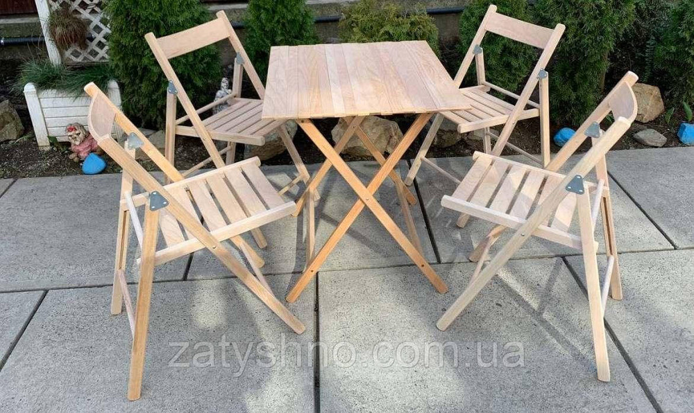 Набор складной мебели из бука Киев - изображение 2