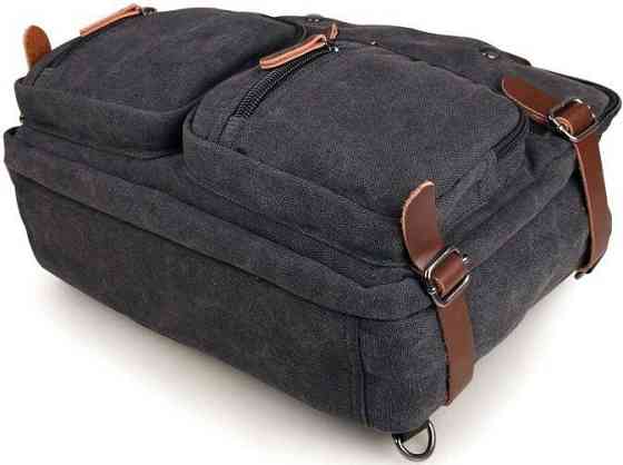 Сумка мужская Vintage 14480 трансформер Серая Киев