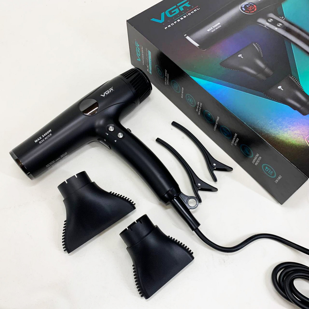 Фен для укладки волос салонный VGR, Фен для волос профессиональный 2 скорости Мощный PF-67 Львов - изображение 4