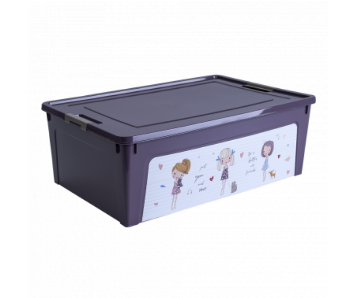 Контейнер 11,7л фіолетовий з малюнком Дівчатка Smart Box Алеана Житомир - фото 1