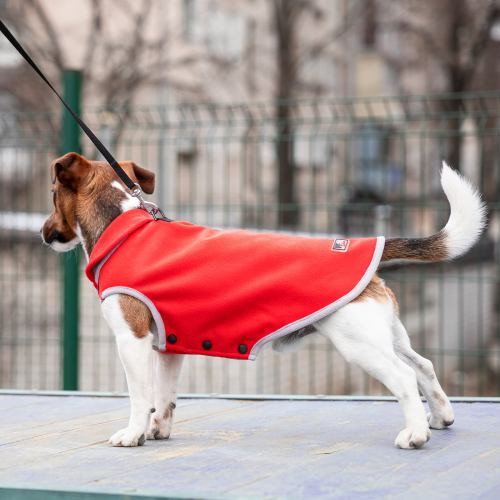 Жилет Pet Fashion Fleecy для собак червоний/сірий S Київ - фото 2