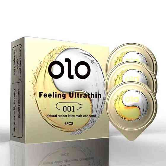 Ультратонкі презервативи "Olo Ice and Fire" - 3 шт. Вінниця