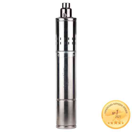 Aquatica Насос шнековый 0.37кВт H 95(48)м Q 30(20)л/мин Ø96мм 10м кабеля AQUATICA 4QGDM1.2-50-0 Коломия