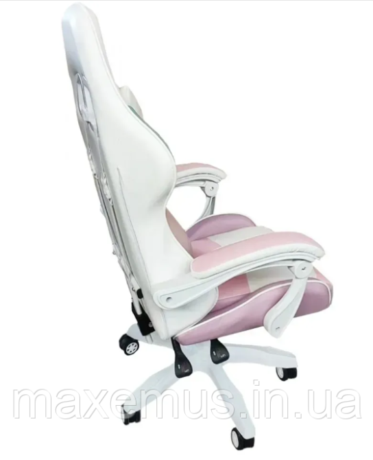 Геймерское раскладное кресло игровое для приставки профессиональное стул компьютерный Bonro B 8 1 3 розовый Мостиска - изображение 13