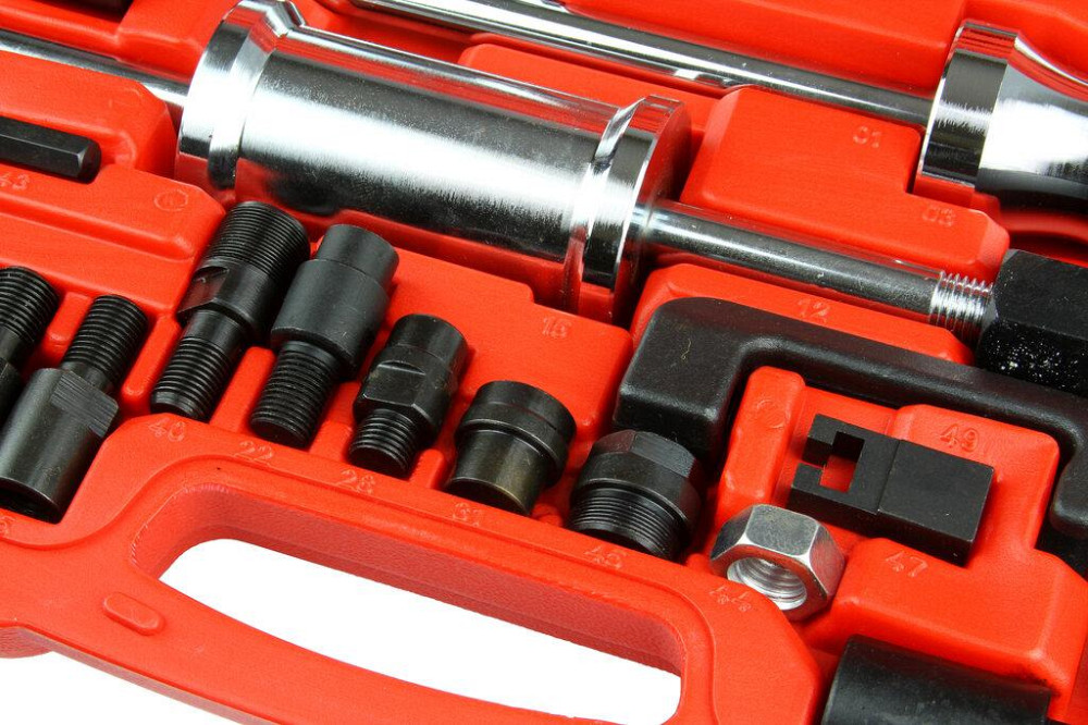 Универсальный Инерционный съемник дизельных форсунок с адаптерами в кейсе Mar-Pol (M57689) Нововолынск - изображение 4