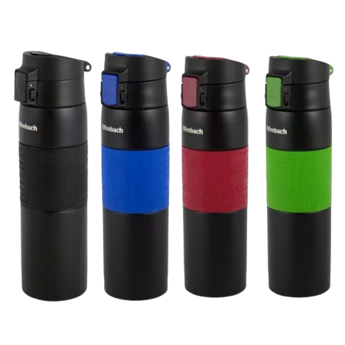 Термочашка 480мл з TPR вставкою нержавіюча сталь (мікс) Ofenbach 101300 Житомир - изображение 2