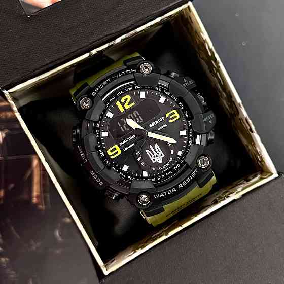 Patriot 004AGUASI Тризуб срібло Зелені + Коробка. SBR Київ