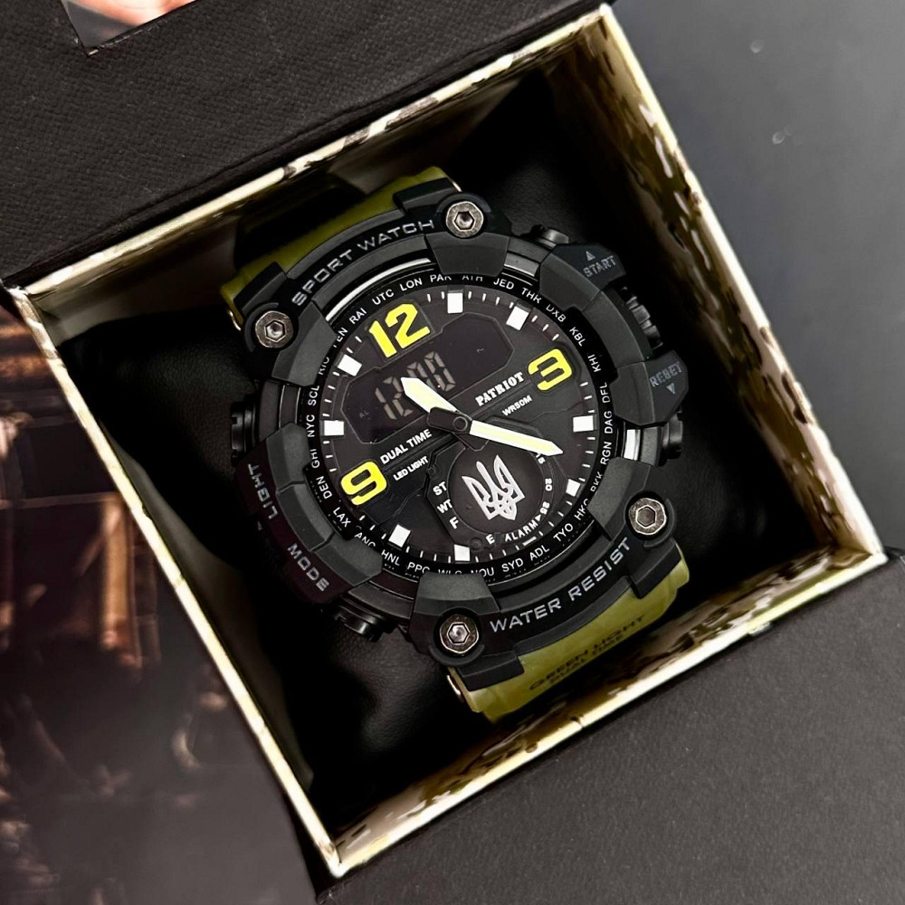 Patriot 004AGUASI Тризуб срібло Зелені + Коробка. SBR Київ - фото 4