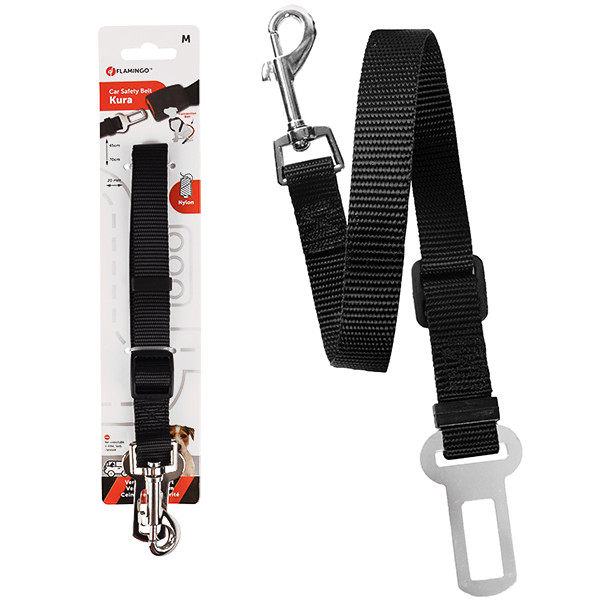 Flamingo Car Safety Belt Kura ФЛАМІНГО КУРА з’єднувач автомобільного ременя безпеки для собак Київ - фото 1