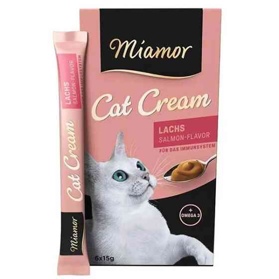 Miamor Cream Lachs МИАМОР ЛОСОСЬ крем жидкое лакомство для котов Киев