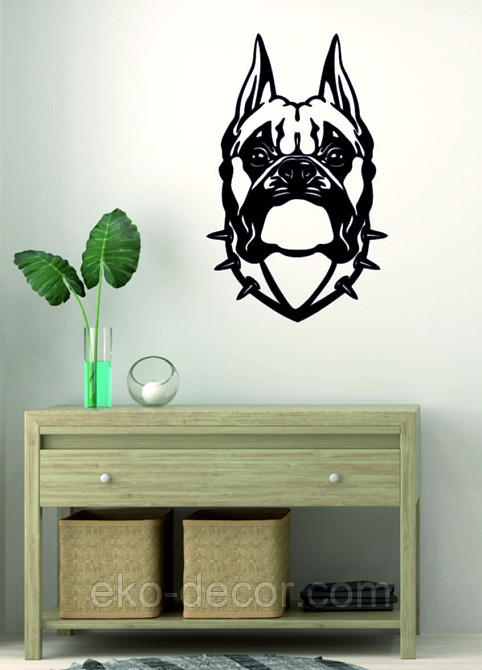 Декоративное настенное Панно «Боксер», Декор на стену 70*44 см, Черный Киев - изображение 3